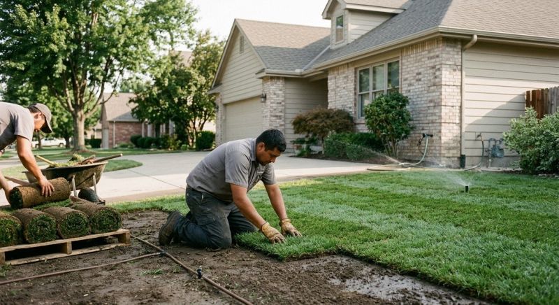 Yard Sod Installation in Aiken, SC